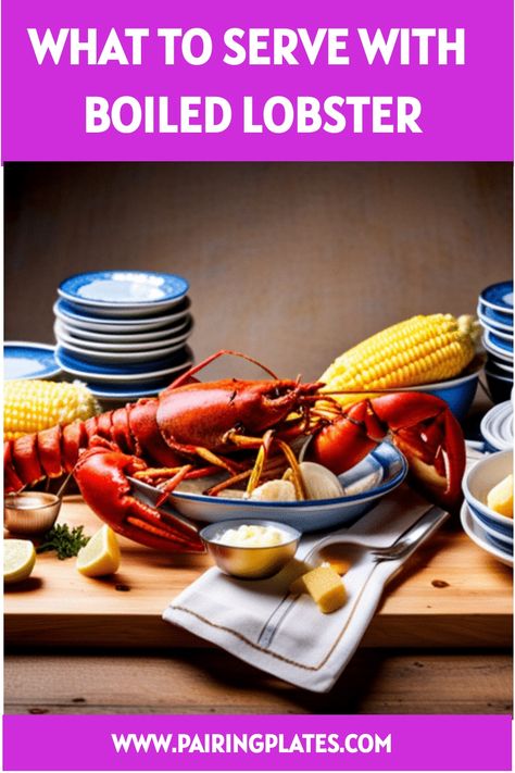 🦞🍽️ 15 Mouthwatering Side Dishes to Serve With Boiled Lobster! #lobster #seafood #dinnerideas Lobster Recipes Boiled, Sides With Lobster Tail, How To Boil A Lobster Tail, Boiled Lobster, How Long To Boil Lobster, Sauteed Spinach Garlic, Cajun Cornbread, Steamed Lobster, Lobster Boil