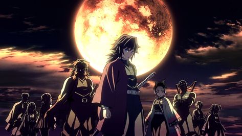 Within the Demon Slayer Corps, there is a group of elites, known as The Nine Hashira. This group consists of the nine most powerful combatants in the organization.  The Nine Hashira, in accordance with their great strength, are the most highly ranked members of the Corps, second only to the leader of the organization. Train Wallpaper, Wallpaper Notebook, Hd Anime Wallpapers, Japon Illustration, Wallpaper Dekstop, Cool Anime Pictures, 영감을 주는 캐릭터, Computer Wallpaper, Laptop Wallpaper