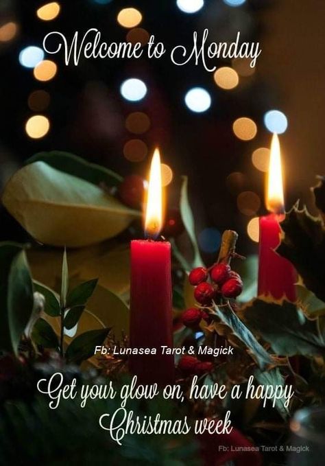 Christmas Monday Morning Quotes, December Monday Morning, Happy Monday Christmas, Monday Before Christmas, December Greetings, December Inspiration, Week Blessings, December Morning, Good Morning Christmas