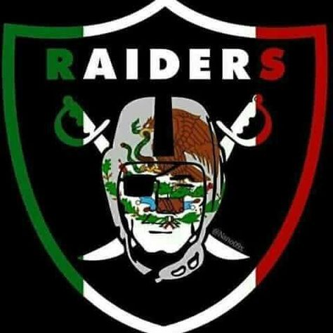 WE'LL SEE THE GAYTRIOTS  IN MEX!! Raiders Cake, Raiders Flag, Chicago Bears Wallpaper, Dodgers Nation, Raiders Nation, Raiders Wallpaper, Raiders Stuff, Oakland Raiders Logo, Gorillas Art