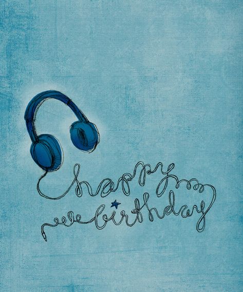 Happy birthday headphones music. Birthday Wishes Man, Birthday Cake Illustration, Birthday Present For Boyfriend, Mom Birthday Quotes, Flower Dome, Happy Birthday Man, Birthday Men, Birthday Wish For Husband, Birthday Presents For Men