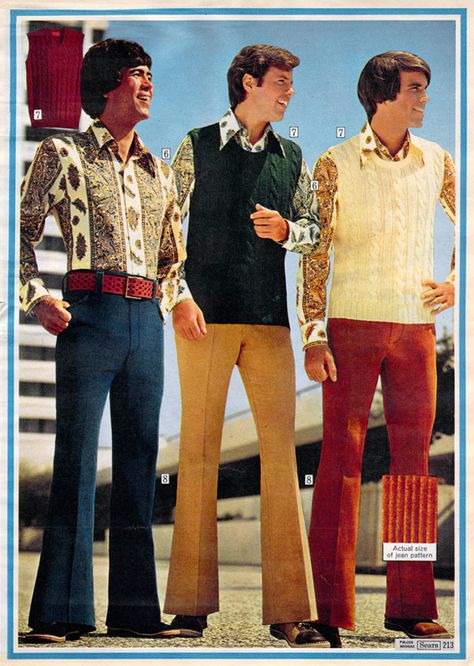 1972 — Wide-wale Corduroy Jeans (from the Sear's Christmas Catalog) 1970s Mens Fashion, 70s Fashion Men, 70s Mens Fashion, Jean Muir, 1970s Men, 70s Men, 60s 70s Fashion, Seventies Fashion, 70’s Fashion