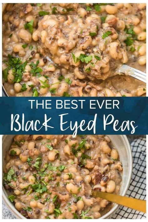 Black Eyed Pea Recipes Southern, Dutch Oven Black Eyed Peas Recipe, Stovetop Black Eyed Peas, Bacon Black Eyed Peas, Blacked Peas Recipe, Black Eyed Peas Stove Top, Best Blackeyed Pea Recipes, No Soak Black Eyed Peas, Quick Black Eyed Peas Recipe