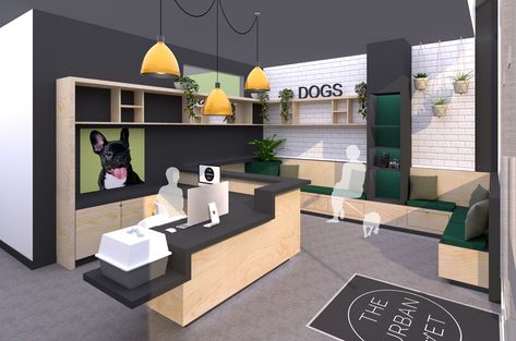 Vet Clinic Design, Waiting Area Design, Hospital Floor Plan, Animal Shelter Design, Dog Clinic, Office Reception Design, Pet Hospital, Shelter Design, Clinic Interior Design