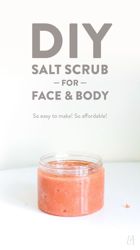 Salt Scrub For Face, Sea Salt Scrub Diy, Sea Salt Scrub Recipe, Scrub For Face, Dead Sea Salt Scrub, Salt Scrub Diy, Salt Face Scrub, Salt Scrub Recipe, Face Scrub Recipe