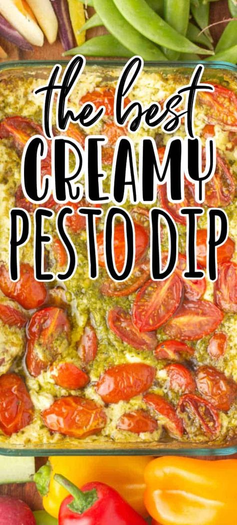 Pesto Appetizers, Pesto Dip, Creamy Pesto, Best Food Ever, Fun Easy Recipes, Dip Recipe, Best Recipe, Dip Recipes, Yummy Appetizers