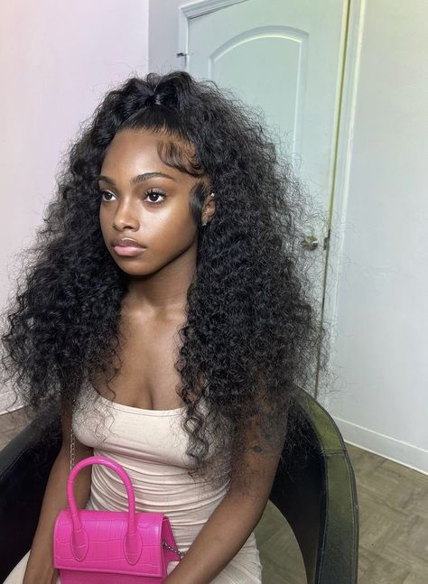 Trending Products 2023, Curly Hair Style, Sleek Ponytail Hairstyles, Frontal Wig Hairstyles, Birthday Hairstyles, Cheap Wigs, Quick Weave Hairstyles, Braids Hairstyles Pictures, Natural Curls Hairstyles