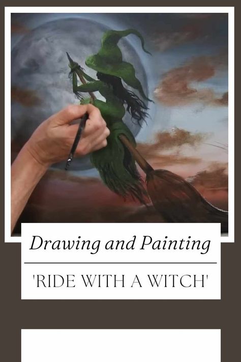 Halloween is the perfect time to get creative, and what better way to celebrate than by creating your very own spooky masterpiece? In this step-by-step guide, we'll show you how to draw and paint a captivating Halloween scene titled "Ride with a Witch." Whether you're an experienced artist or just looking to have some artistic fun, grab your brushes, paints, and imagination, and let's get started! Materials You'll Need: Before we dive into the creative process, make sure you have these... How To Paint A Witch, Witch Flying On Broom, Witch Painting, Ghost Painting, Hello How Are You, Draw And Paint, Flying Witch, Forest Background, Halloween Scene