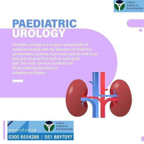 Pediatric urology is a surgical subspecialty of medicine dealing with the disorders of children's genitourinary systems. It provides care for both boys and girls ranging from birth to early adult age. The most common problems are those involving disorders of urination and testes. Best childcare expert in this region 𝐏𝐫𝐨𝐟. 𝐃𝐫 𝐍𝐚𝐝𝐞𝐞𝐦 𝐀𝐤𝐡𝐭𝐞𝐫 𝐏𝐞𝐝𝐢𝐚𝐭𝐫𝐢𝐜 𝐒𝐮𝐫𝐠𝐞𝐨𝐧 MBBS, MS (Pediatric Surgery), FACS (USA), Dip Pediatric Surgery (London) To know more about us 𝐜𝐚𝐥𝐥: 03 Pediatric Urology, Pediatric Surgeon, Pediatric Surgery, Childcare, Pediatrics, Surgery, Nursing, Dip, Medicine