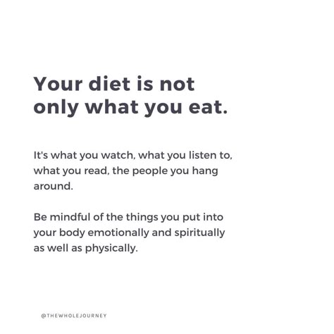 TV Show Host, Christa Orecchio on Instagram: “Your diet is not just what you eat -- It's what you watch, what you listen to, what you read, and the people you surround yourself with.…” Your Diet Is Not Only What You Eat, You Are What You Eat, Letters For Friends, 2025 Rebrand, Jesus Story, Woman I Want To Be, Eating Quotes, Vision 2025, Healthy Body Healthy Mind