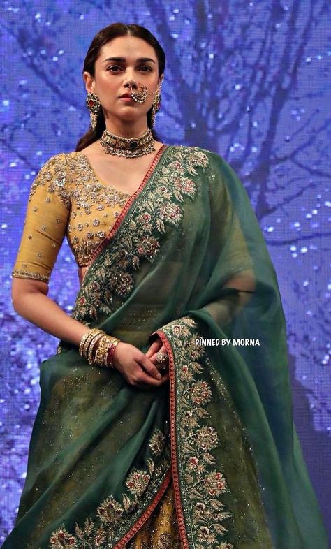 Aditi Rao Hydari Anarkali, Aditi Rao Hydari Lehenga, Aditi Rao Hydari Saree, Aditi Rao Hydari Indian Outfits, Aditi Rao Hydari Indian, Saree Couture, Kerala Saree Blouse Designs, Aditi Rao Hydari, Aditi Rao