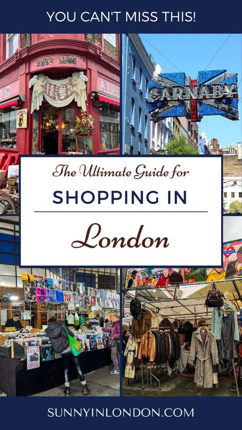 If you want to go shopping in London, you'll need this information! It's the ultimate guide to the best neighbourhoods and British brands to buy when visiting London. It includes streets, maps and lists of what you'll need if you plan to shop during your London trip. Best Shops In London, What To Buy In London, Fun Things To Do In London, Best Shopping In London, London Markets, London Shops, Shops In London, London Sightseeing, London On A Budget