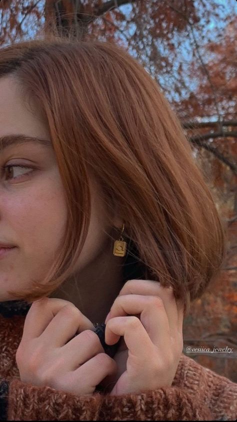 Ginger Brown Hair, Short Copper Hair, Orange Brown Hair, Emma Stone Hair, Red Hair Inspo, Natural Red Hair, Ginger Hair Color, Hair Appointment, Short Straight Hair