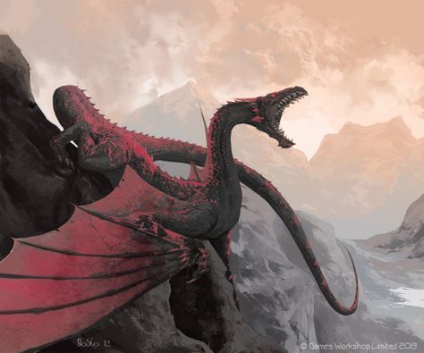 Nether Wyrm by boscopenciller.deviantart.com on @DeviantArt Wyrm Dragon, Legends And Myths, Dragon Artwork, Mythical Creatures Art, Fantasy Adventure, Fantasy Dragon, Dragon Design, Fantasy Rpg, Games Workshop