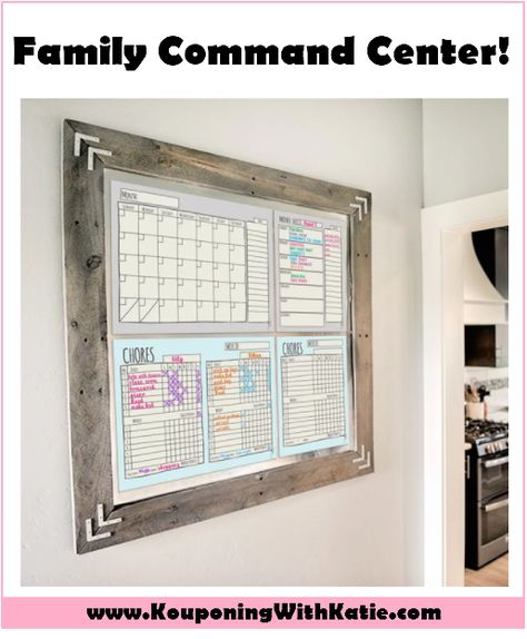 Schedule Board, Command Center Kitchen, Cute Magnets, Chore Checklist, Home Command Center, Behavior Charts, Glass Markers, Framed Magnetic Board, Job Chart