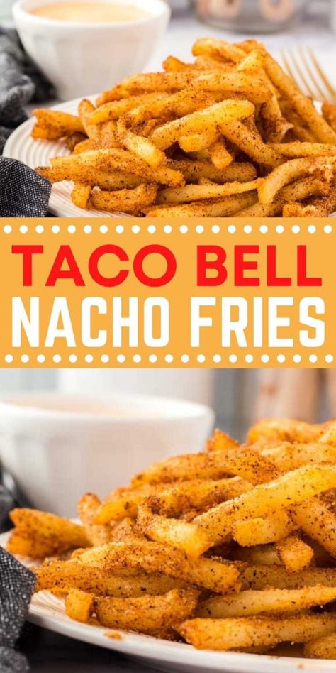 Family Night Food Tray Ideas, Meals On A Dime, Dinner Ideas With French Fries, Nacho Fry Seasoning Taco Bell, Nacho Fry Recipe, Quick Hot Dog Recipes, Easy Small Dinner Recipes, School Lunch Copycat Recipes, Tacobell Nacho Fries