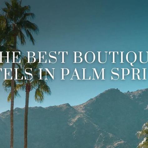 Hotels Above Par l Boutique Hotels & Travel on Instagram: "With its own airport and a two-hour drive-time from Los Angeles and San Diego, the Californian desert town of Palm Springs reels in visitors from near and far. And for good reason—travelers flock here for the area’s rejuvenating abundance of sun and warmth, retro fare and midcentury modern design, country club golf courses and tennis courts, as well as a plethora of chic hotels, shops, restaurants, plus bars. The town’s boutique hotel scene is prolific—and as your boutique hotel gurus, we feel it’s our duty (and honor) to share our favorites with you. 🌴✨ Swipe through here or click the link in our bio to read the full article, courtesy of HAP CEO & Editor in Chief, Brandon Berkson (@brandonberksonx)." Desert Town, Editor In Chief, Tennis Courts, Boutique Hotels, Mid Century Modern Design, Tennis Court, Country Club, Palm Springs, Midcentury Modern