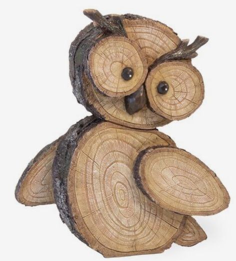 Wood Log Crafts, Tre Kunst, Wood Yard Art, Wood Owls, Wood Slice Art, Wood Slice Crafts, Into The Wood, Wood Animal, Owl Crafts