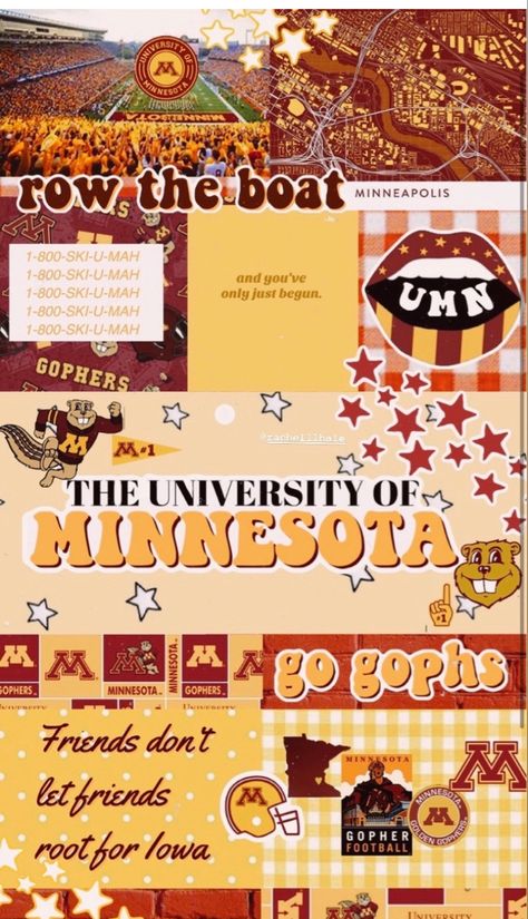 Grace Images, Row The Boat, Iowa Football, Minnesota Gophers, Minnesota Travel, Minnesota Golden Gophers, Dream College, College Design, University Of Minnesota