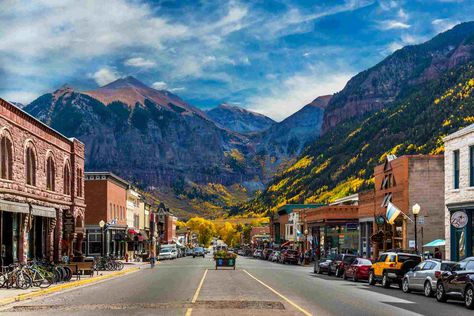 Travel America, Telluride Colorado, Estes Park Colorado, Breckenridge Colorado, Vail Colorado, Aspen Colorado, Beautiful Streets, Mountain Village, United Airlines