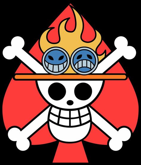 Ace of spades pirates one piece jolly roger Naruto 9 Tails, Ace Logo, Jolly Roger Flag, Pirate History, Ace Flag, Ace One Piece, One Piece Logo, Chihiro Y Haku, One Piece Tattoos