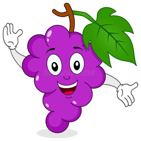 Funny Bunch of Grapes Smiling Character. A cheerful cartoon violet bunch of grap #Sponsored , #ADVERTISEMENT, #sponsored, #Grapes, #Funny, #Character, #Smiling School Cafeteria Decorations, Senses Preschool, Fruit Costumes, Class Art Projects, Happy Fruit, Vegetable Cartoon, Fruit Coloring Pages, Fruit Cartoon, Perspective Drawing Lessons