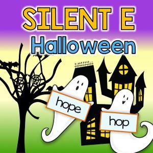 Boom Cards - Silent E: Halloween Ghosts Halloween Phonics Activities 2nd Grade, Halloween Phonics, Silent E Words, Phonics Task Cards, Magic E Words, Silent E, Early Reading Skills, Magic E, Phonics Games