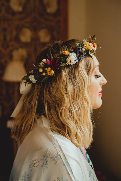 Bride Hair Flower Crown, Flower Crown Boho Wedding, Wildflower Crown Wedding, Floral Bridal Crown, Flower Hair Crown, Real Flower Crown, Fresh Flower Crown, Bridal Flower Crown Boho, Bridesmaid Flower Crown