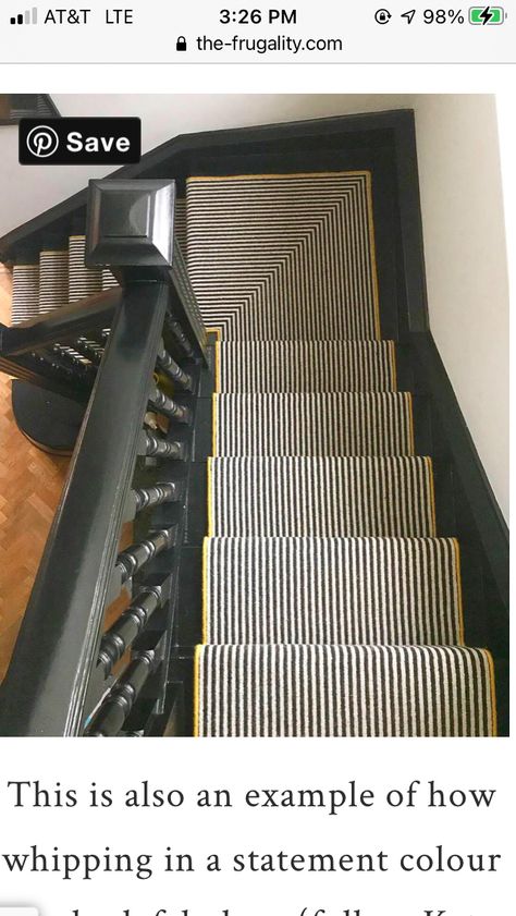 Striped Stair Runner, Stairs Carpet, Hall And Stairs, Victorian Hallway, Staircase Runner, Stairs Landing, Building Stairs, Hallway Stairs, Hall Stairs