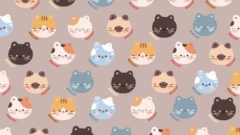 Pattern Desktop Wallpaper, Cats Pattern, Black Cat Lover, Desktop Wallpaper Organizer, Cute Laptop Wallpaper, Abstract Wallpaper Design, Art Exhibition Posters, Cute Cat Wallpaper, Wallpaper Dekstop