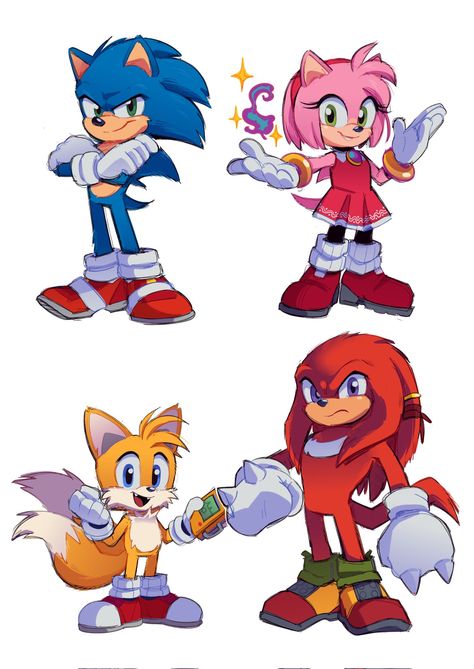 Movie Knuckles Fanart, Sonic Fan Art Characters, Sonic Movie Tails, Sonic Characters Fanart, Movie Sonic Fanart, Tails X Sonic, Sonic Movie Fanart, Sonic The Hedgehog Fanart, Sonic 3 Movie