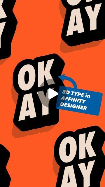 Ian Barnard on Instagram: "How to create slanted 3D type in Affinity Designer @affinitybyserif. Currently the duplicate function is only available on the desktop version   #typography #lettering #tutorial #art #affinitydesigner #affinity" Affinity Designer Ideas, Affinity Designer 2 Tutorial, Affinity Designer Tutorial, After Effects Typography Animation, After Effects Kinetic Typography, Typography Tutorial, 3d Type, Affinity Designer, Typography