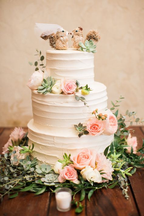 Squirrel Wedding, Squirrel Cake, Apple Orchard Wedding, Wedding Fireworks, Wedding Cake Fresh Flowers, Ballroom Reception, Weddings Idea, Floral Wedding Cakes, Gorgeous Wedding Cake