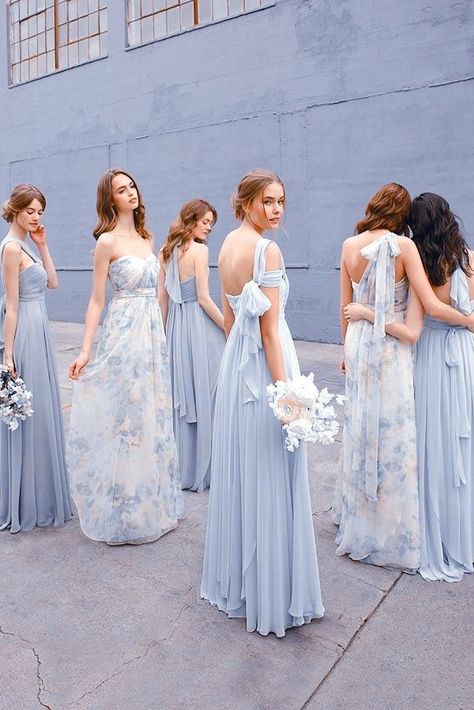 Pastel Blue Bridesmaid Dresses Mismatched, Bridgerton Themed Wedding Dress, Bridesmaid Dresses Pastel Blue, Bridesmaid Dresses Pastel Colours, Pastel Color Bridesmaid Dresses, Pastel Wedding Theme Bridesmaid Dress, Pastel Blue Wedding Dress, Bridgerton Bridesmaid Dresses, Pastel Bridesmaid Dresses Mismatched