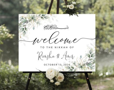 Engagement Signs, Greenery Decor, Dinner Decoration, Eucalyptus Wedding, Bridal Shower Signs, Wedding Welcome Sign, Welcome To Our Wedding, Digital Weddings, Wedding Rehearsal