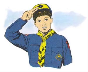 Cub Scout Salute Scout Salute, Baden Powell, Cub Scout, Cub Scouts, Boy Scouts, Vault Boy, Zelda Characters, History, Fictional Characters