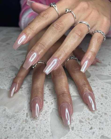 40 Glazed Donut Nails Summer Nail Trend 2022 : Shiny Glazed Donut Nails 1 - Fab Mood | Wedding Colours, Wedding Themes, Wedding colour palettes Pink Brunette, Glazed Donut Nails, Donut Nails, Glossy Nails, Emerald Nails, Glazed Donut, Fall Gel Nails, French Acrylic Nails, Shiny Nails