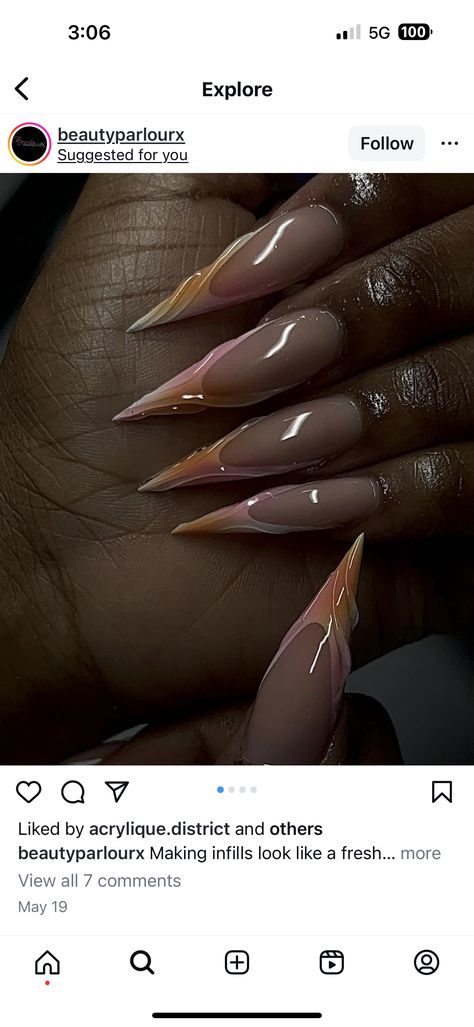 Stilleto Nails Fall Design, Thanksgiving Nails Stiletto, Fall Nail Designs Stiletto, Stilleto Nails French Tip Designs, Fall Stiletto Nails Design, Nails Practice, Trending Nail Art, Stilleto Nails Designs, Acrylic Nail Set