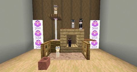 Minecraft Small Cat House, Cat Tree Minecraft, Easy Cat House, Small Cat House, Minecraft Cat House, Minecraft Dogs, Rumah Minecraft Sederhana, House Tutorial, Amazing Minecraft