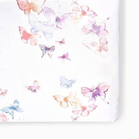 Butterfly Crib Sheets, Crib Sheets Boy, Crib Sheets Girl, Floral Crib Sheet, Butterfly Bedding, Butterfly Nursery, Baby Boy Cribs, Beautiful Rabbit, Baby Crib Sheets