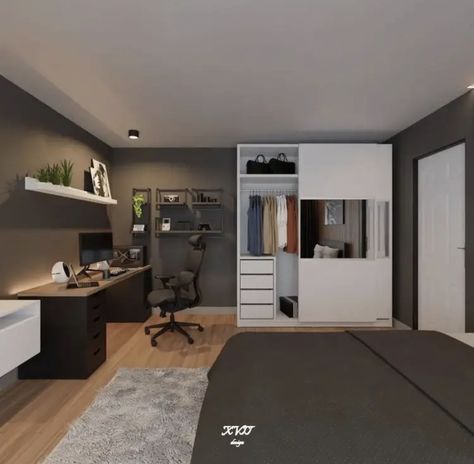 Minimalist Guys Bedroom, Ikea Mens Bedroom, Male Rooms Ideas, Small Male Room Ideas, Room Ideas For Men Bedroom Modern, Men Bedroom Aesthetic Ideas, Mens Minimalist Bedroom, Minimalist Bedroom Men Small Spaces, Room Color Ideas For Men