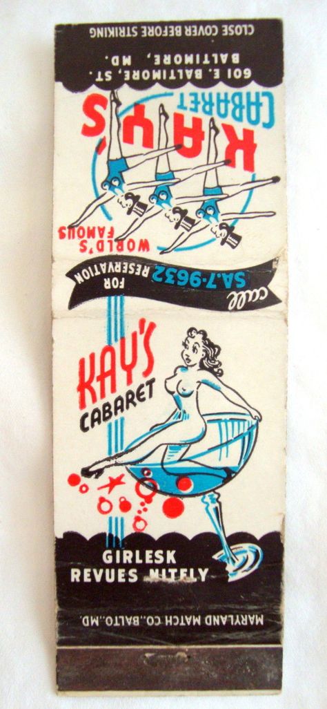 Vintage Matchbooks, Cool Matchbooks, Vintage Italian Matchbook, Restaurant Matchbook, Nyc Matchbooks, 1950s Matchbook, Tiki Lounge, Gas Lights, Matchbook Art