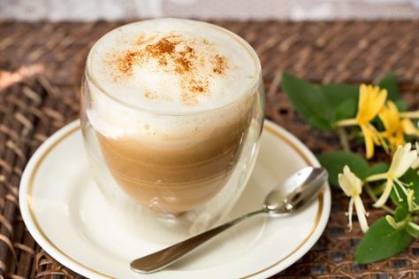 This warm beverage features pumpkin pie syrup and spice – a fragrant blend of fall spices. Pumpkin Pie Syrup, Homemade Coffee Scrub, Cappuccino Recipe, Coffee Granules, Gourmet Breakfast, English Toffee, Vanilla Milkshake, Espresso Drinks, Cocktail Drinks Recipes