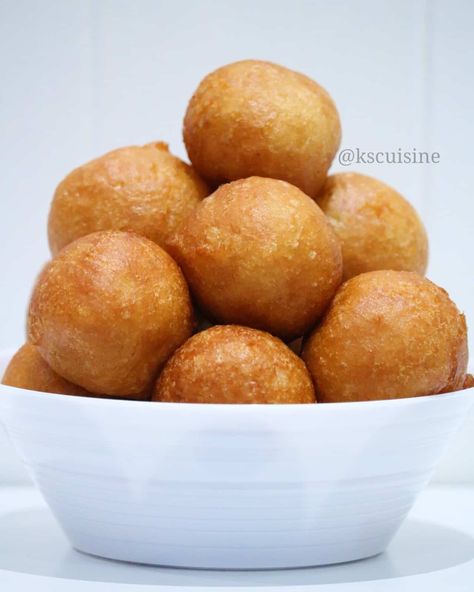 Puff Puff - Nigerian Puff puff Recipe - K's Cuisine Puffpuff Recipes, Banana Puff Puff, Ghanaian Cuisine, Nigerian Puff Puff, Puff Puff Recipe, Puff Puffs, Fritters Recipes, Frito Recipe, Baked Plantains