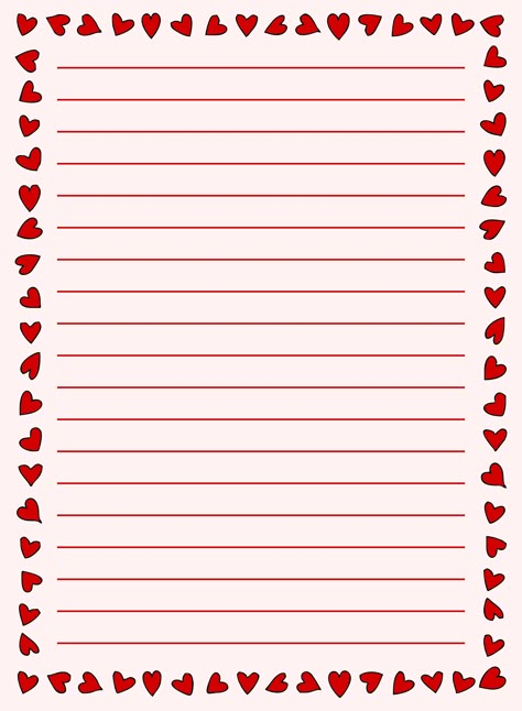 Printable Love Letter Paper Cute Letter Paper Designs, Make A Letter Paper, Paper For Letters Aesthetic, Letter Printables Aesthetic, Journal Paper Printable Aesthetic, Cute Paper Printable, Love Letter Template Aesthetic Printable, Cute Gifts Paper, Printable Note Paper Cute