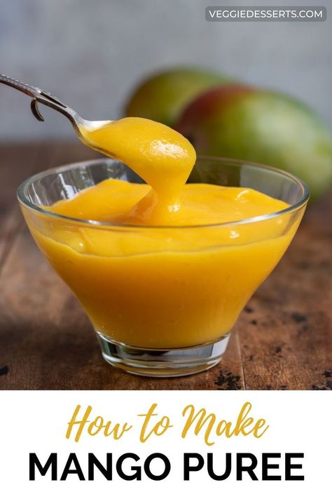 Mango Puree Recipe, Veggie Desserts, Mango Coulis, Puree Recipes, Frozen Drink Recipes, Fruit Cakes, Healthy Baby Food, Baby Puree Recipes, Baby Puree