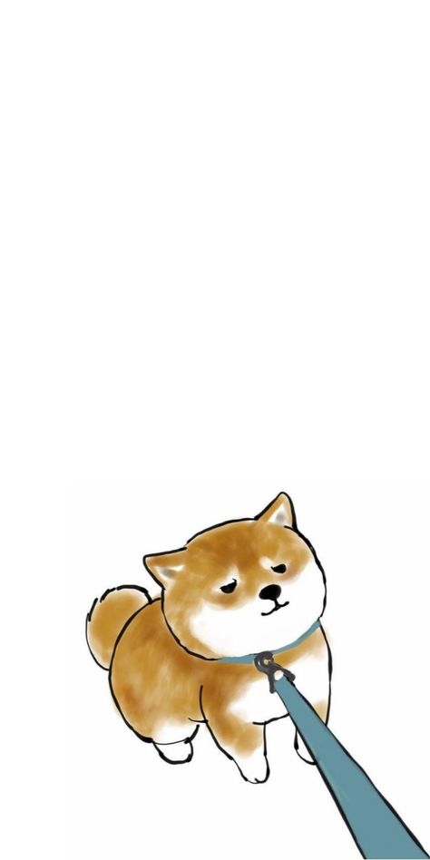 Animal Cartoons, Kawaii Wallpapers, Dog Illustrations, Clothes Art, Illustration Ideas, Cute Wallpaper, Dog Wallpaper, Dog Illustration, Kawaii Wallpaper