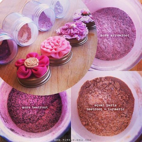 Face Care Diy, Diy Blush, Diy Natural Makeup, Diy Makeup Recipe, Arrowroot Flour, Makeup Recipes, Homemade Makeup, Blush Eyeshadow, All Natural Makeup