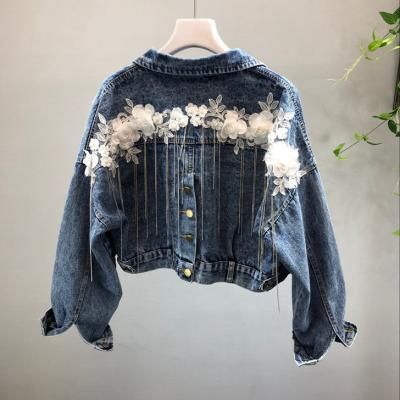 Luulla - Shopping cart - Provide payment information Cl Fashion, Diy Denim Jacket, Denim Coat Women, Long Sleeve Denim Jacket, Lined Denim Jacket, Womens Jackets Casual, Denim Ideas, Moda Jeans, Denim Diy