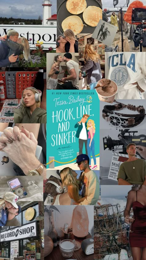 Hook Line and Sinker - Tessa Bailey #hooklineandsinker #tessabailey Tessa Bailey, Hook Line And Sinker, Romcom Books, Cover Wallpaper, Recommended Books To Read, Dream Book, Romantic Books, Book Boyfriends, Digital Book